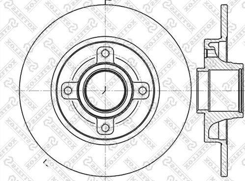 Opel 003648487 - Jarrulevy inparts.fi