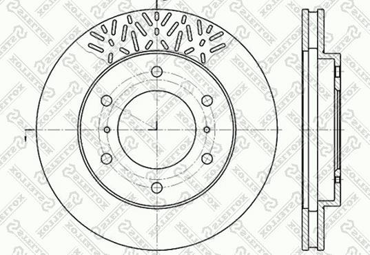 Stellox 6020-3033V-SX - Jarrulevy inparts.fi