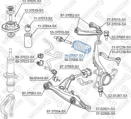 Stellox 14-37007-SX - Paljekumi, ohjaus inparts.fi