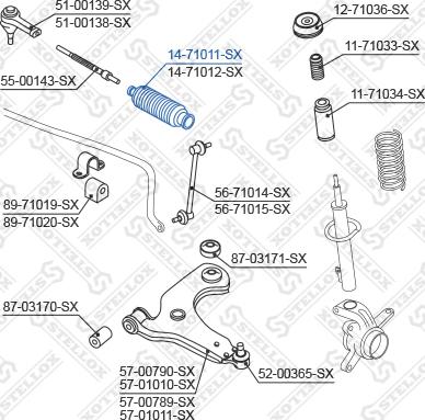 Stellox 14-71011-SX - Paljekumi, ohjaus inparts.fi