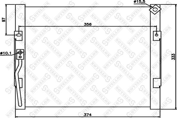 Stellox 10-45654-SX - Lauhdutin, ilmastointilaite inparts.fi