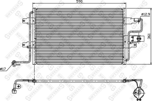 Stellox 10-45011-SX - Lauhdutin, ilmastointilaite inparts.fi