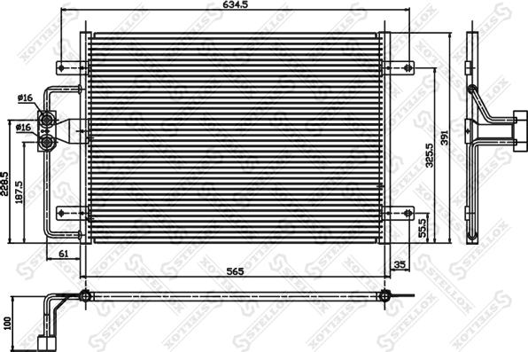 Stellox 10-45012-SX - Lauhdutin, ilmastointilaite inparts.fi