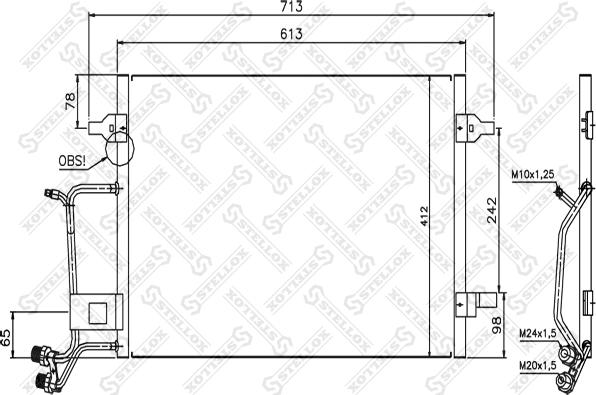 Stellox 10-45024-SX - Lauhdutin, ilmastointilaite inparts.fi