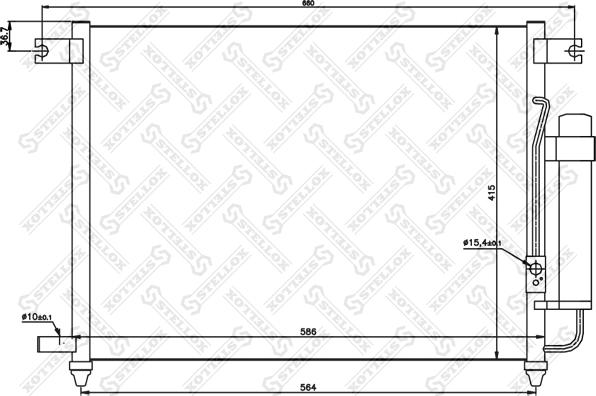 Stellox 10-45079-SX - Lauhdutin, ilmastointilaite inparts.fi