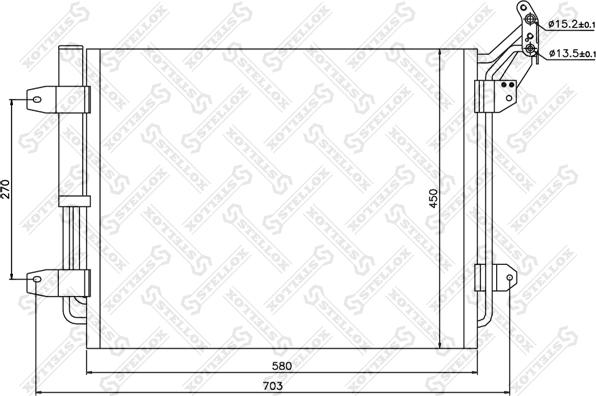 Stellox 10-45198-SX - Lauhdutin, ilmastointilaite inparts.fi