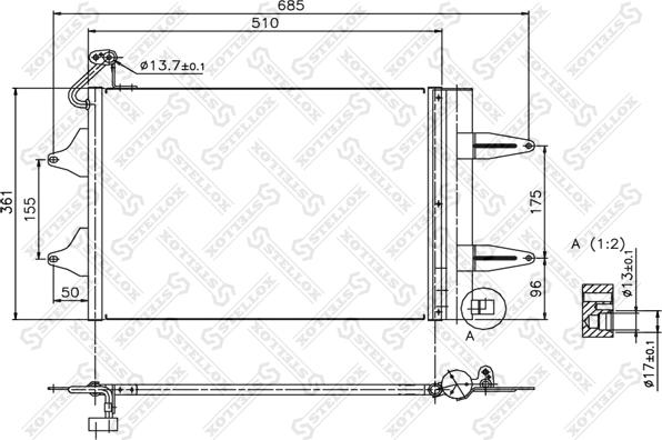 Stellox 10-45166-SX - Lauhdutin, ilmastointilaite inparts.fi