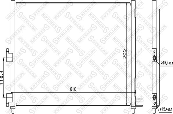 Stellox 10-45116-SX - Lauhdutin, ilmastointilaite inparts.fi