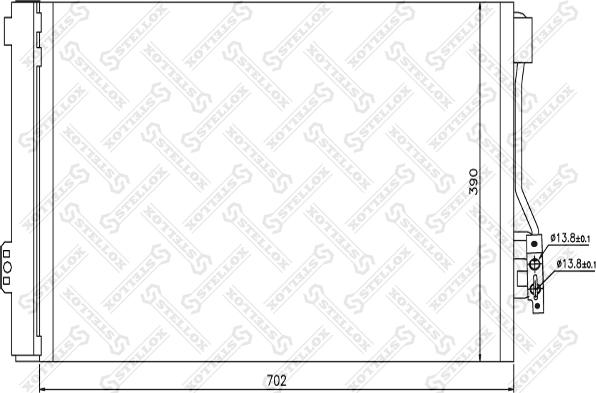 Stellox 10-45132-SX - Lauhdutin, ilmastointilaite inparts.fi