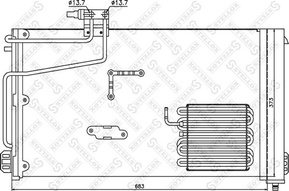 Stellox 10-45126-SX - Lauhdutin, ilmastointilaite inparts.fi