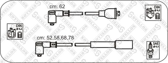 Stellox 10-38487-SX - Sytytysjohtosarja inparts.fi