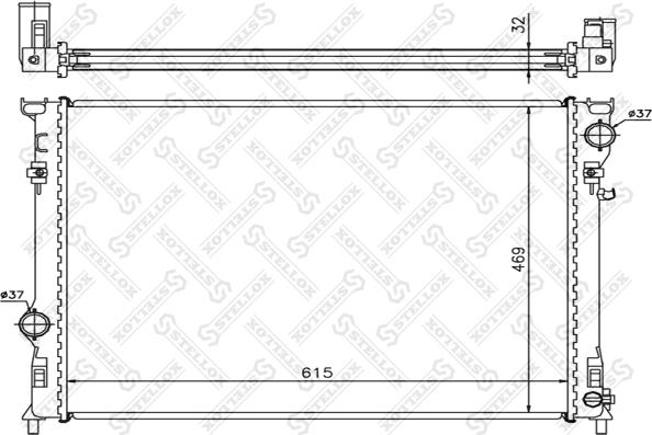 Stellox 10-25627-SX - Jäähdytin,moottorin jäähdytys inparts.fi