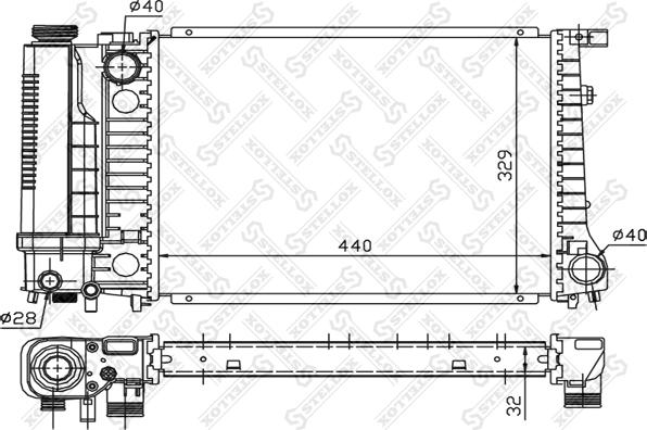 Stellox 10-25054-SX - Jäähdytin,moottorin jäähdytys inparts.fi