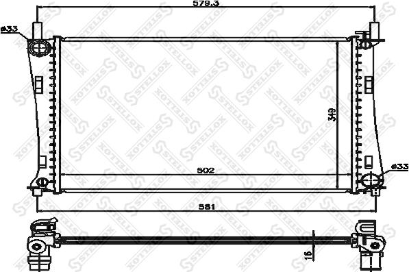 Stellox 10-25157-SX - Jäähdytin,moottorin jäähdytys inparts.fi