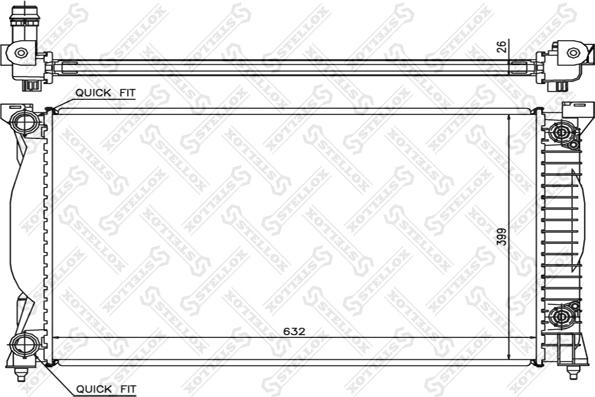 Stellox 10-25178-SX - Jäähdytin,moottorin jäähdytys inparts.fi