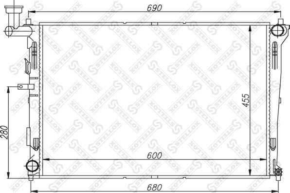 Stellox 10-25394-SX - Jäähdytin,moottorin jäähdytys inparts.fi