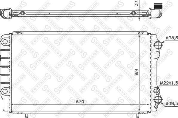 Stellox 10-25234-SX - Jäähdytin,moottorin jäähdytys inparts.fi