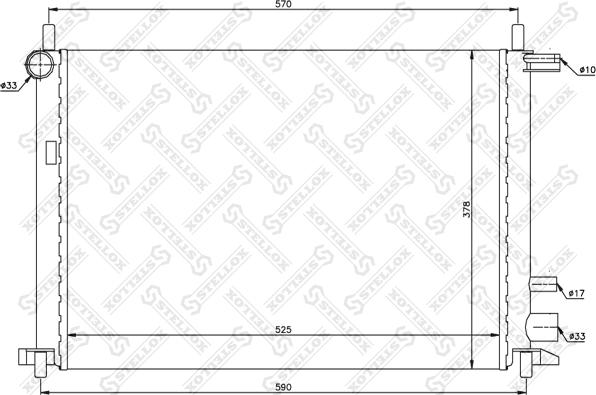 Stellox 10-25785-SX - Jäähdytin,moottorin jäähdytys inparts.fi