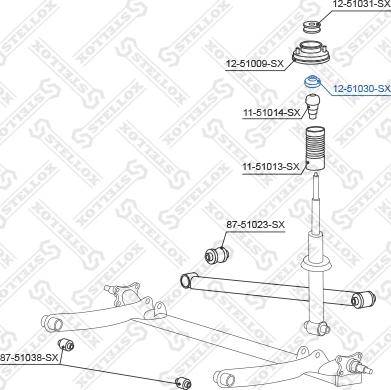 Stellox 12-51030-SX - Välilevy, iskunvaimennin inparts.fi