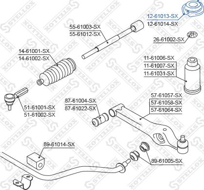 Stellox 12-61013-SX - Jousijalan tukilaakeri inparts.fi