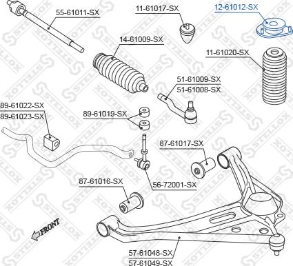 Stellox 12-61012-SX - Jousijalan tukilaakeri inparts.fi