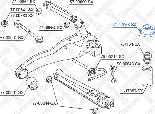 Stellox 12-17068-SX - Jousijalan tukilaakeri inparts.fi