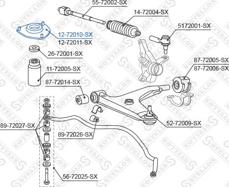 Stellox 12-72010-SX - Jousijalan tukilaakeri inparts.fi