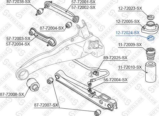 Stellox 12-72024-SX - Välilevy, iskunvaimennin inparts.fi