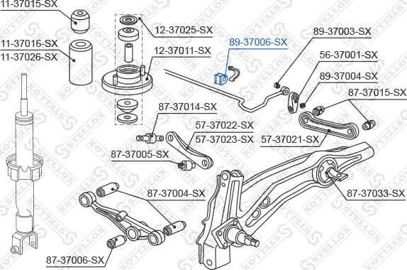 Stellox 89-37006-SX - Laakerin holkki, vakaaja inparts.fi