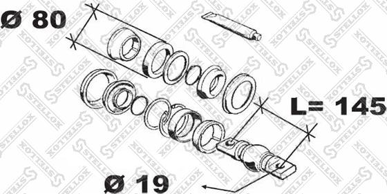 Stellox 84-12032-SX - Korjaussarja, ohjausvipu inparts.fi