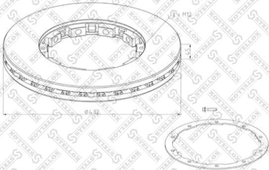 Stellox 85-00858-SX - Jarrulevy inparts.fi