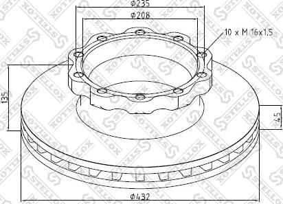 Stellox 85-00821-SX - Jarrulevy inparts.fi