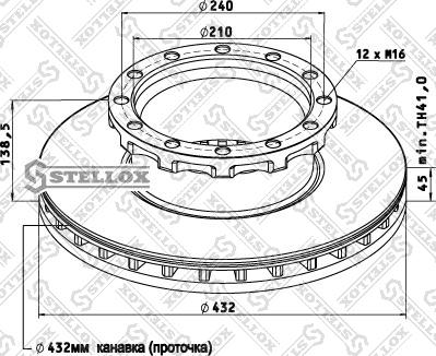 Stellox 85-00742-SX - Jarrulevy inparts.fi