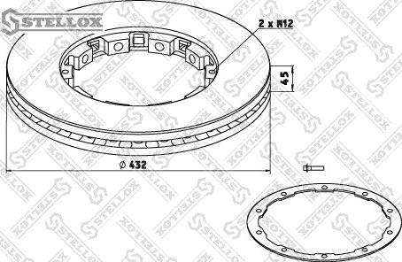 Stellox 85-00758-SX - Jarrulevy inparts.fi