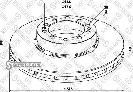 Stellox 85-00704-SX - Jarrulevy inparts.fi