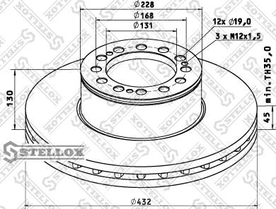 Stellox 85-00714-SX - Jarrulevy inparts.fi