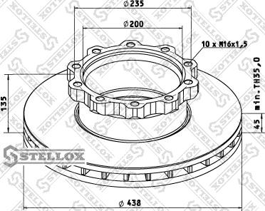 Stellox 85-00715-SX - Jarrulevy inparts.fi