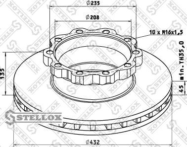 Stellox 85-00713-SX - Jarrulevy inparts.fi