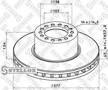 Stellox 85-00727-SX - Jarrulevy inparts.fi