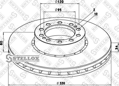 Stellox 85-00777-SX - Jarrulevy inparts.fi