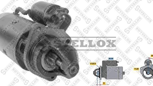 Stellox 88-02001-SX - Käynnistinmoottori inparts.fi