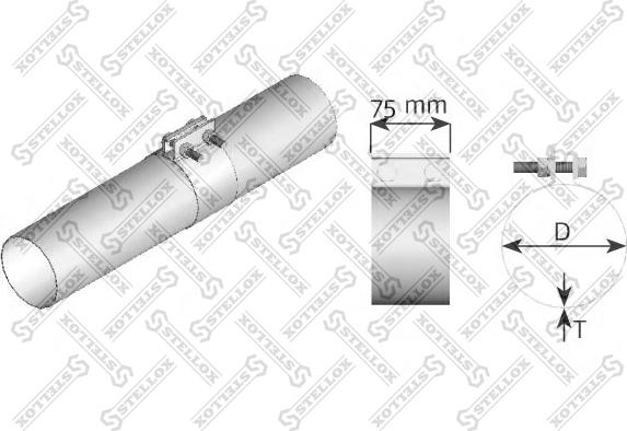 Stellox 82-01089-SX - Putkenliitin, pakoputkisto inparts.fi