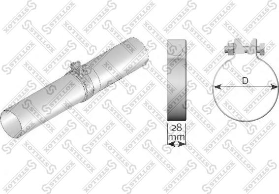 Stellox 82-01071-SX - Putkenliitin, pakoputkisto inparts.fi