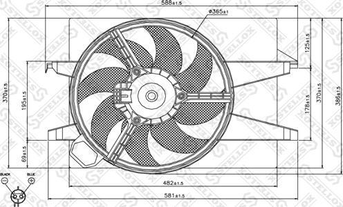 Stellox 29-99403-SX - Tuuletin, moottorin jäähdytys inparts.fi