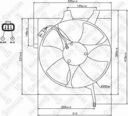 Stellox 29-99416-SX - Tuuletin, moottorin jäähdytys inparts.fi