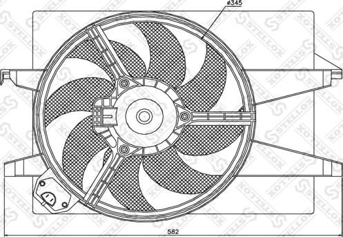 Stellox 29-99324-SX - Tuuletin, moottorin jäähdytys inparts.fi