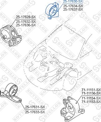 Stellox 25-17630-SX - Moottorin tuki inparts.fi