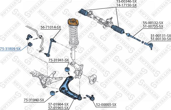 Stellox 75-31809-SX - Laakerin holkki, vakaaja inparts.fi