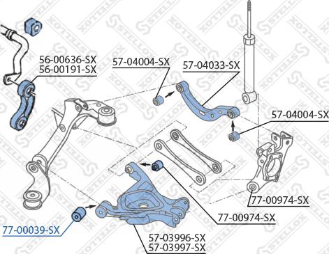 Stellox 77-00039-SX - Tukivarren hela inparts.fi