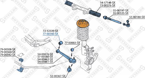 Stellox 77-00145-SX - Tukivarren hela inparts.fi